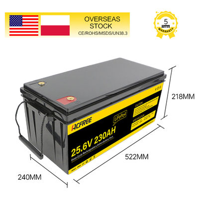 İyi bir fiyat. AcFree 25.6V LiFepo4 Pil 4000 Döngü 230Ah Lityum İyon Pil Enerji Depolama İçin çevrimiçi