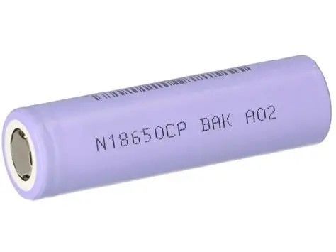 Harga yang bagus Sel Silinder BAK 3.6V 18650 N18650CP 3350mAh 3C Discharge Baterai Lithium Ion Silinder on line
