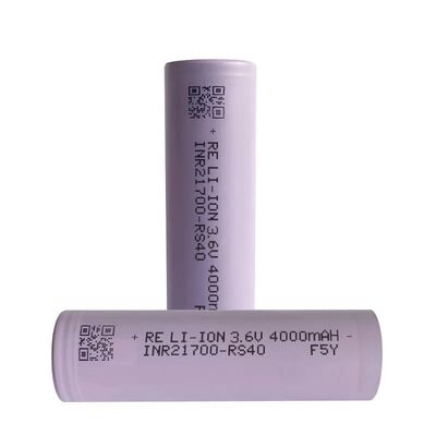 Bom preço Reliance RS40 3.6V 4000mAh Célula de íons de lítio 70A Carregamento rápido de alta descarga 14A para ferramentas elétricas Drones on-line