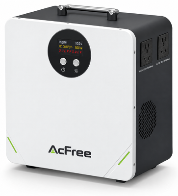 Goede prijs AcFree 1kWh 500W wandmontagebaar draagbaar elektriciteitscentrale met LFP-batterij voor thuis back-up, zonne-opladen en buiten stroom Online