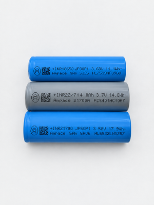 Good price Ampace JP50P1 21700 5Ah Full-Tab Lithium-Ion Battery Cell for Drones, Power Tools, E-Bikes, Electric Motorcycles and High-Rate Applications online